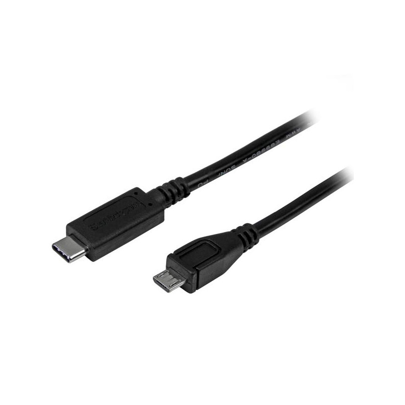 StarTech.com Câble USB-C vers Micro USB-B de 1m, Câble de Transfert de Données, USB 2.0, USB C vers Micro-B