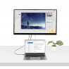 StarTech.com Câble Thunderbolt 4 de 50cm - 40Gbps - 100W Power Delivery - Vidéo 4K/8K - Cordon Thunderbolt Certifié par Inte
