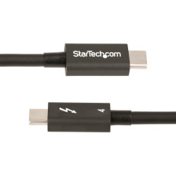 StarTech.com Câble Thunderbolt 4 de 50cm - 40Gbps - 100W Power Delivery - Vidéo 4K/8K - Cordon Thunderbolt Certifié par Inte