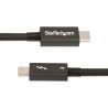 StarTech.com Câble Thunderbolt 4 de 50cm - 40Gbps - 100W Power Delivery - Vidéo 4K/8K - Cordon Thunderbolt Certifié par Inte