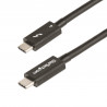 StarTech.com Câble Thunderbolt 4 de 50cm - 40Gbps - 100W Power Delivery - Vidéo 4K/8K - Cordon Thunderbolt Certifié par Inte