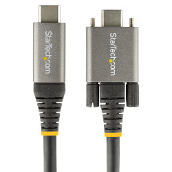 StarTech.com Câble USB C 10Gbps 50cm à Verouillage par Vis Latérale - Câble USB 3.1/3.2 Gen 2 Type-C - 100W/5A Power Delive
