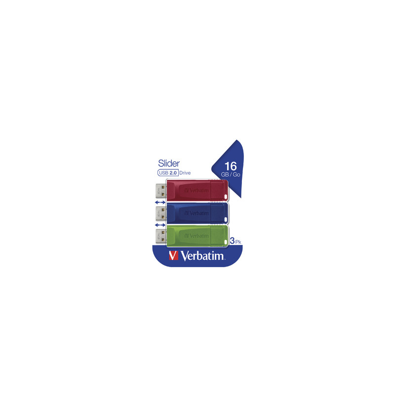 Verbatim Clé USB - Multipack de 16 Go