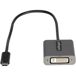 StarTech.com Adaptateur USB C vers DVI - Adaptateur Dongle USB-C vers DVI-D 1920x1200p - USB Type C vers Écrans/Affichages DVI