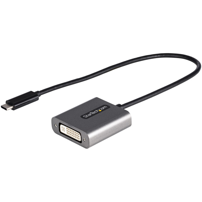 StarTech.com Adaptateur USB C vers DVI - Adaptateur Dongle USB-C vers DVI-D 1920x1200p - USB Type C vers Écrans/Affichages DVI