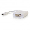 C2G Convertisseur Adaptateur USB-C Vers Vidéo DVI-D - Blanc