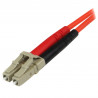 StarTech.com Câble Réseau - Jarretière Fibre Optique Duplex Multimode 50/125 OM2 LC - ST - LSZH - 1 m