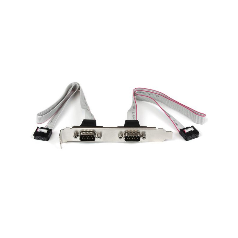 StarTech.com Support de port série DB9 16 pouces à 2 ports vers en-tête 10 broches