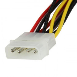 StarTech.com Câble répartiteur d'alimentation en Y LP4 vers 2 SATA à angle droit et verrouillage 30 cm - LP4 4 broches vers 